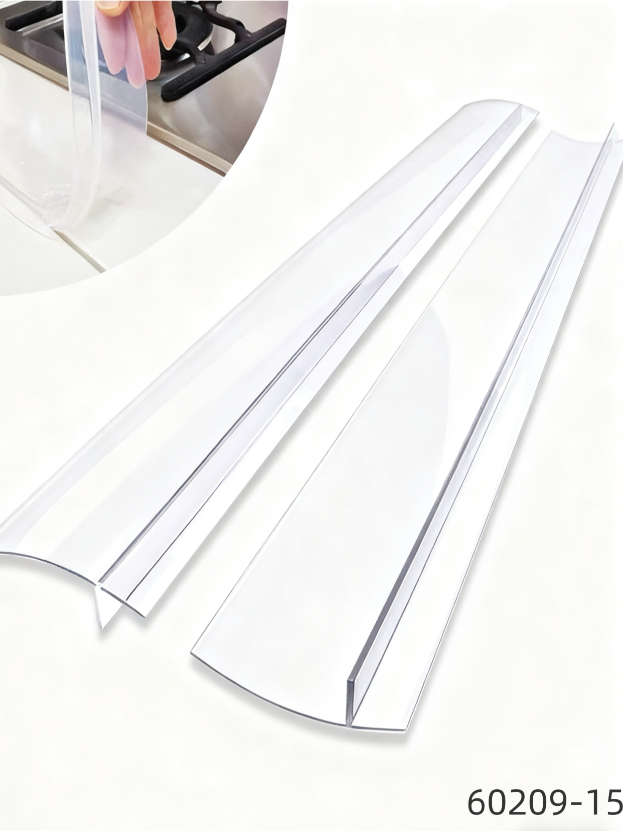 Kitchen gas stove edge sealing T-shaped card strip, 635mm*55mm, silicone