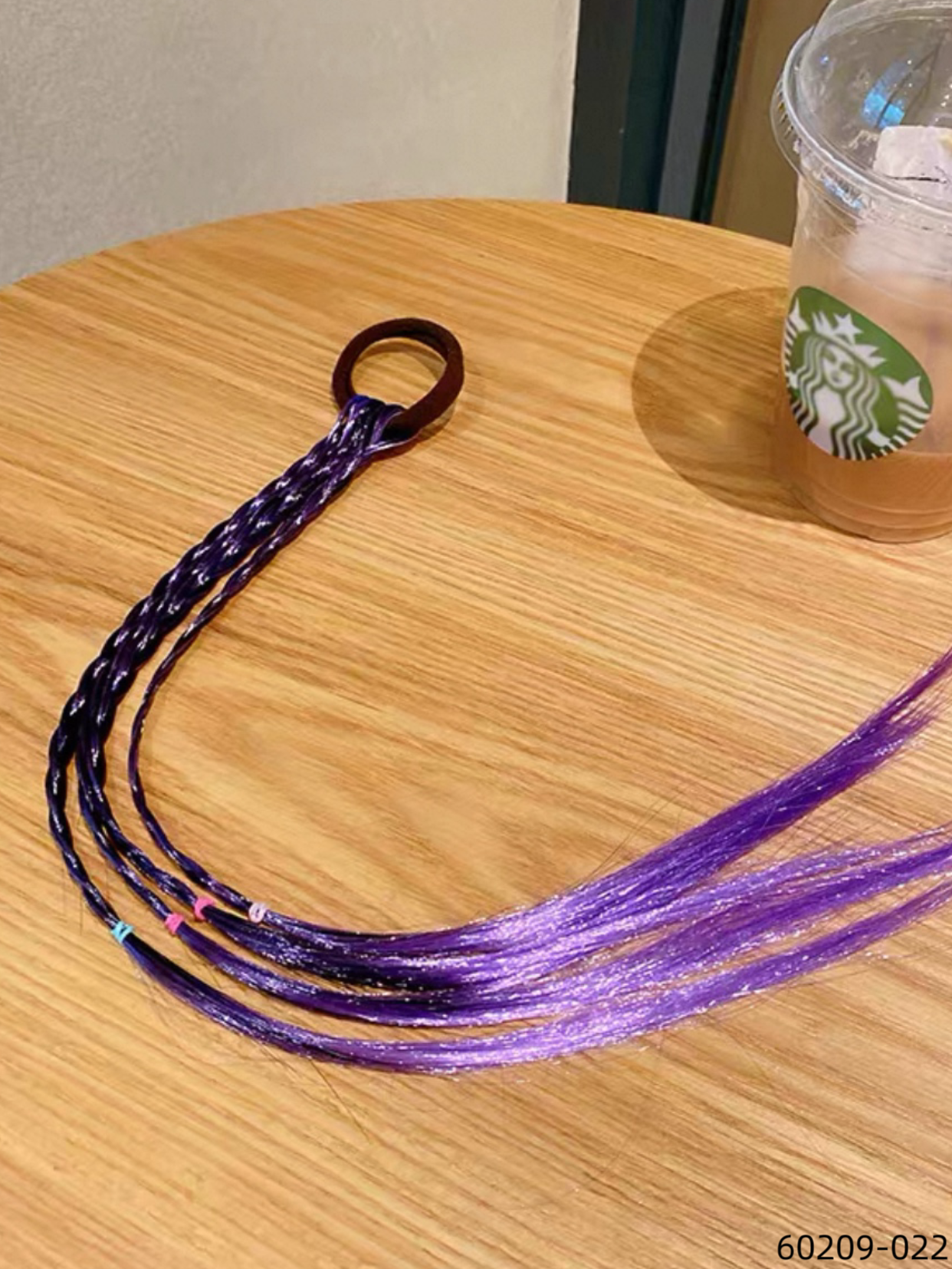 Children's wig braided hairband, about 45cm, fake braided hair