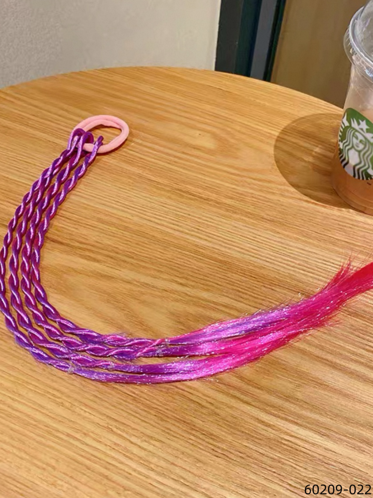 Children's wig braided hairband, about 45cm, fake braided hair
