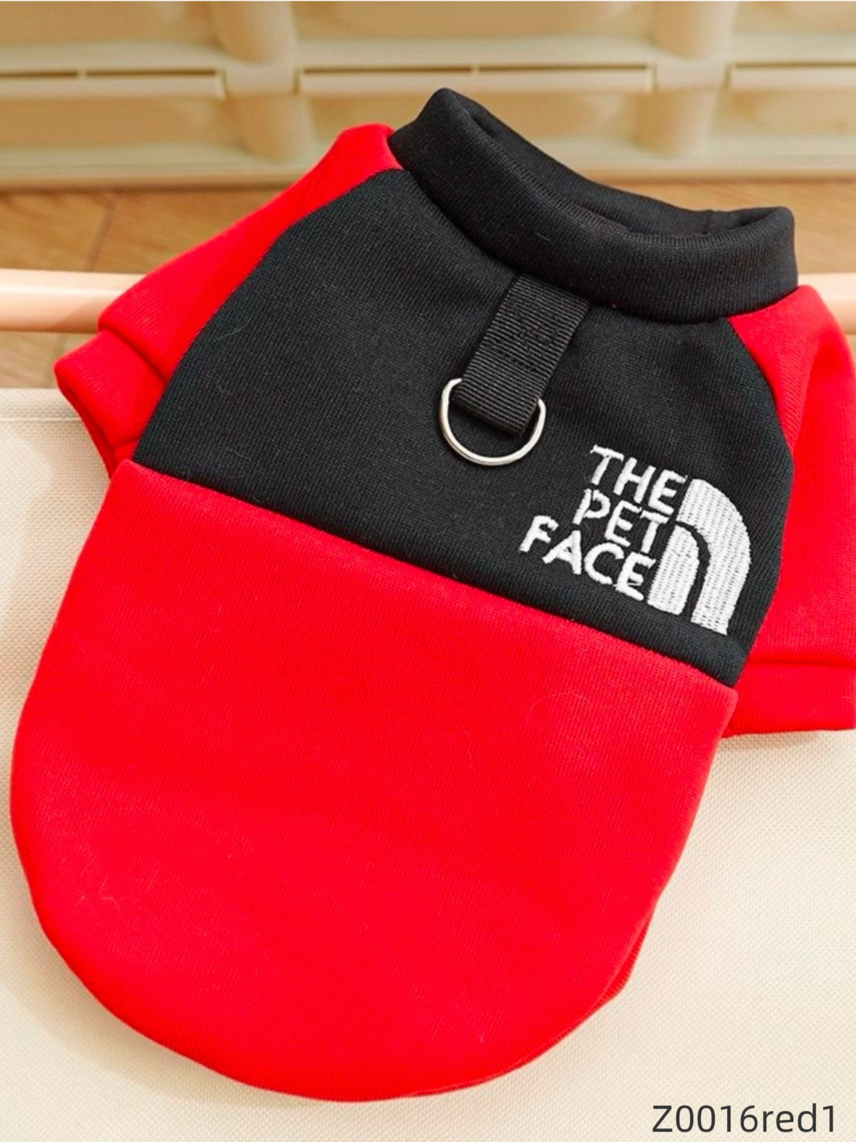 Z0016red1 Dog Warm Clothes