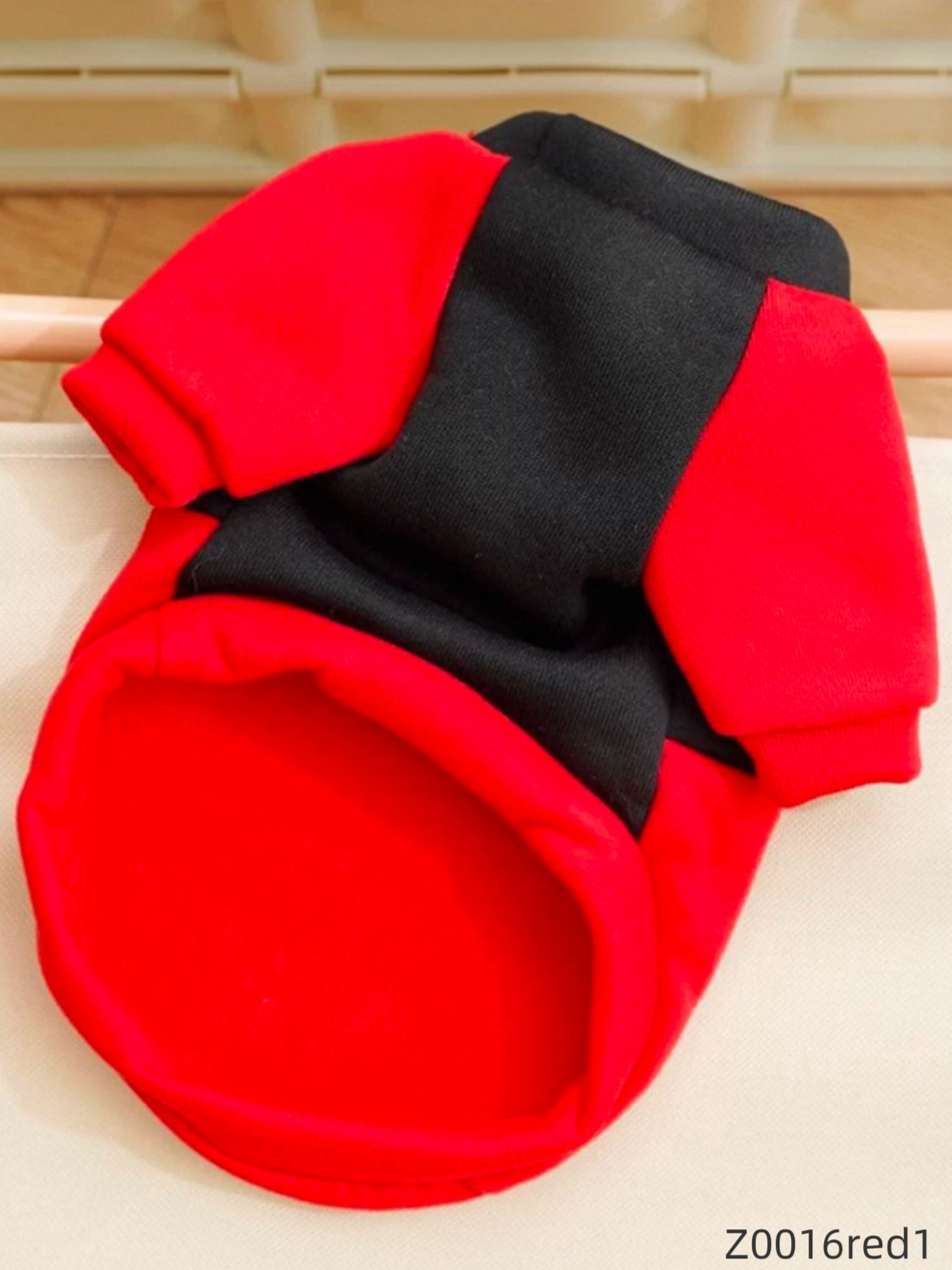 Z0016red1 Dog Warm Clothes