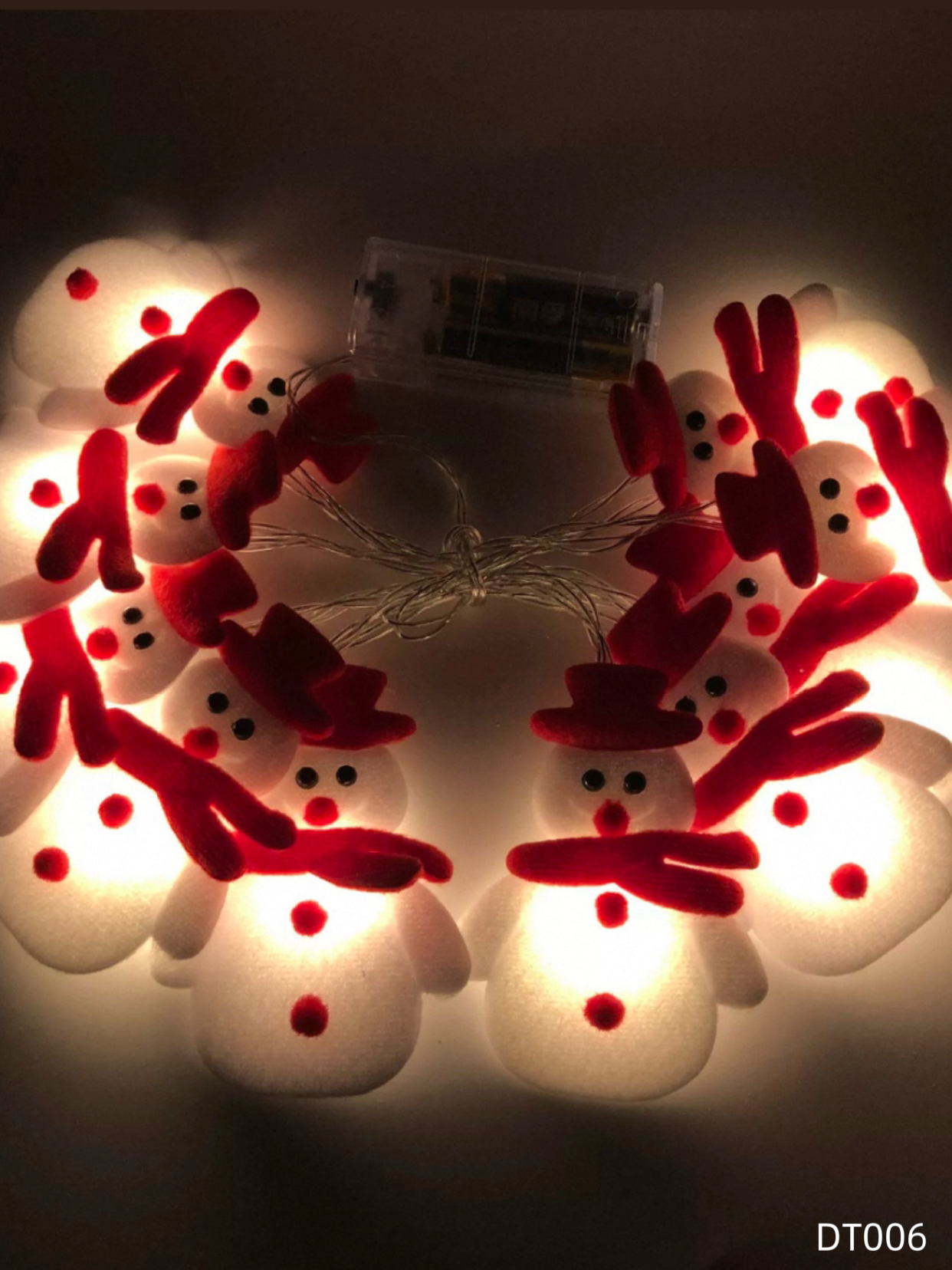 DT006 Christmas Plush Snowman LED Light