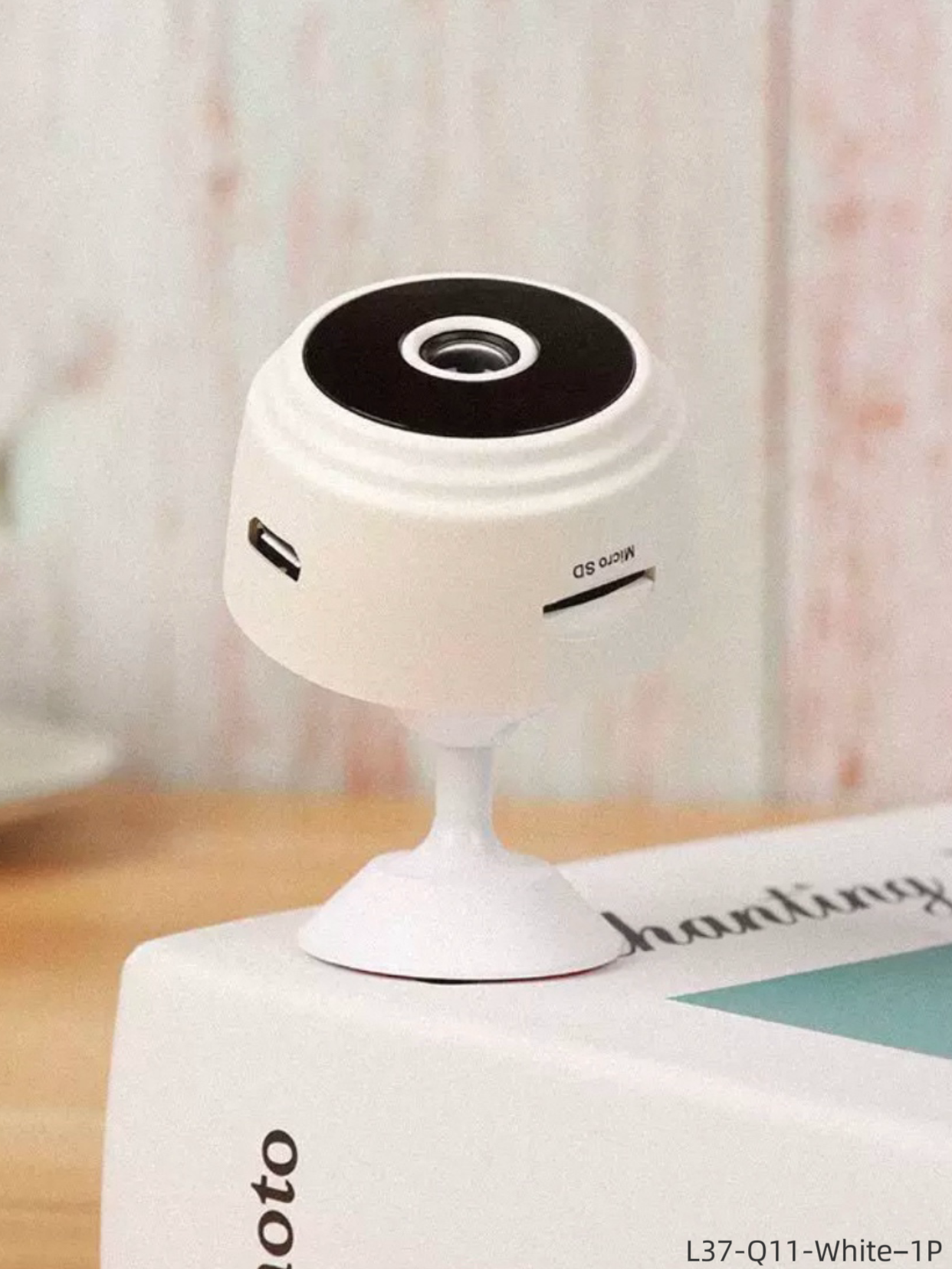 L37-Q11-White−1P Home Surveillance Ultra-HD Wireless WiFi Camera