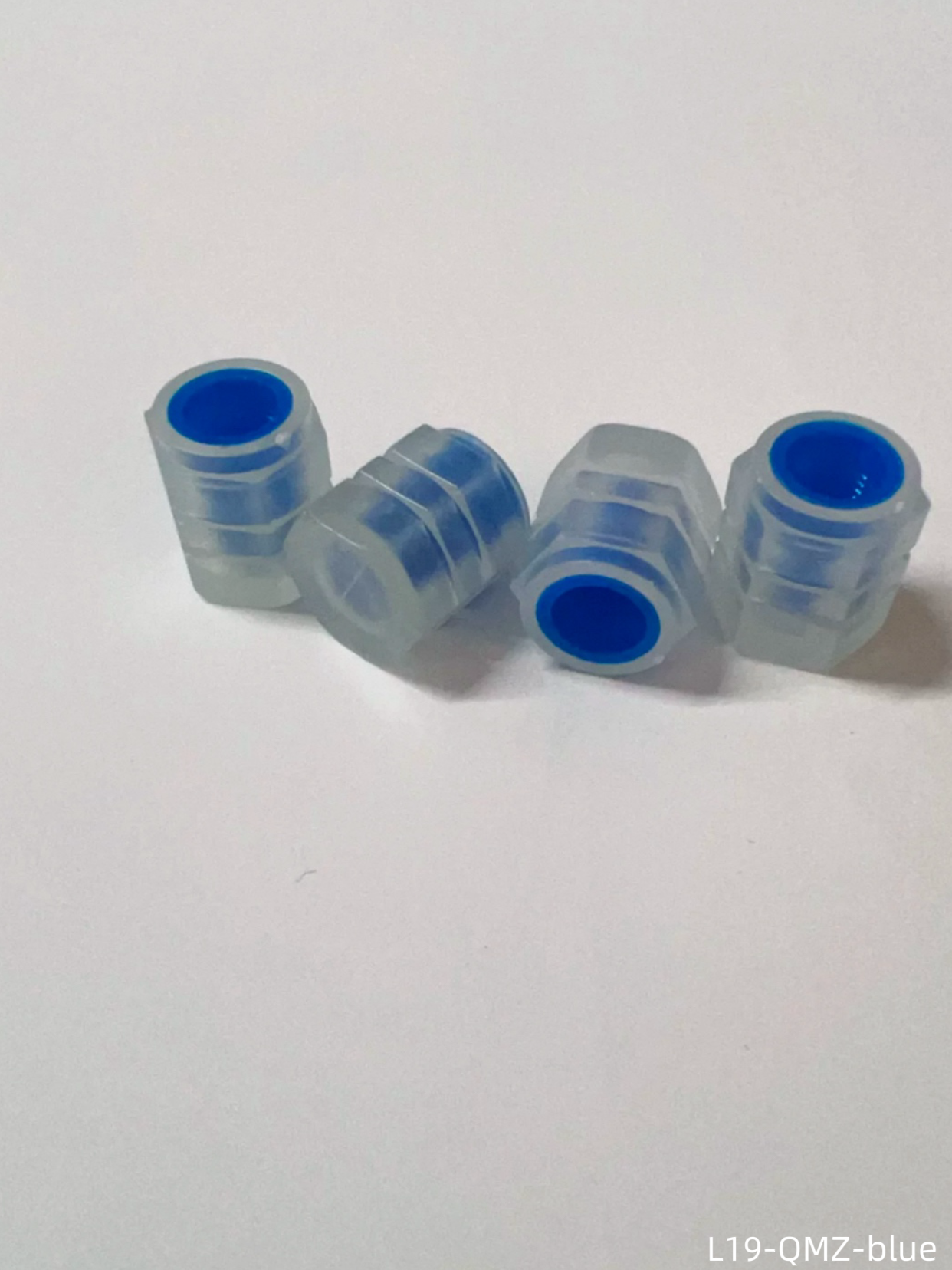 L19-QMZ-blue Mountain Bike Luminous Valve Cap