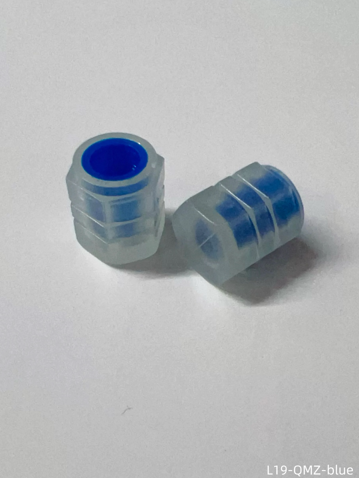L19-QMZ-blue Mountain Bike Luminous Valve Cap