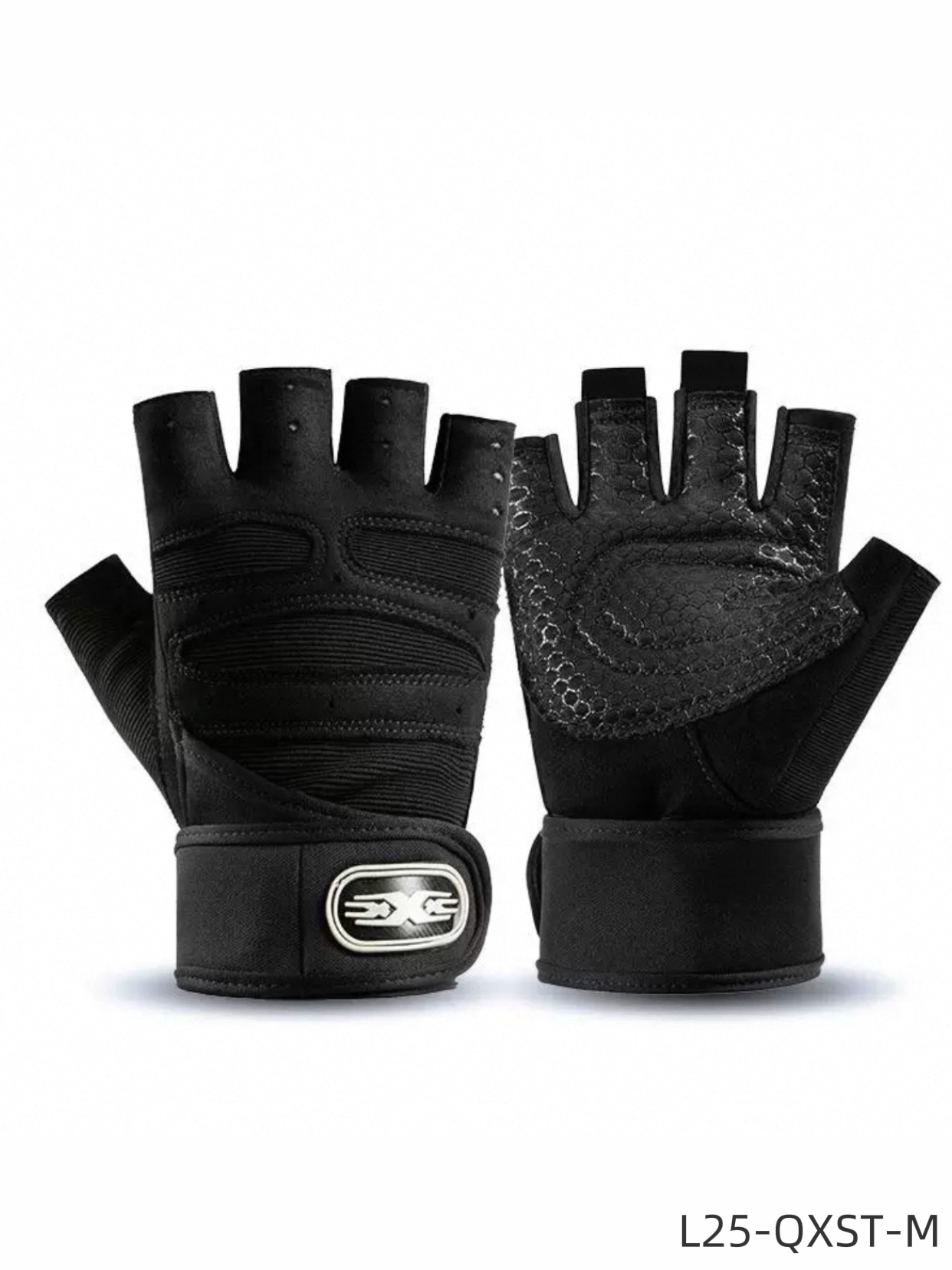 L25-QXST-M Wrist Guard Fitness Half Finger Gloves