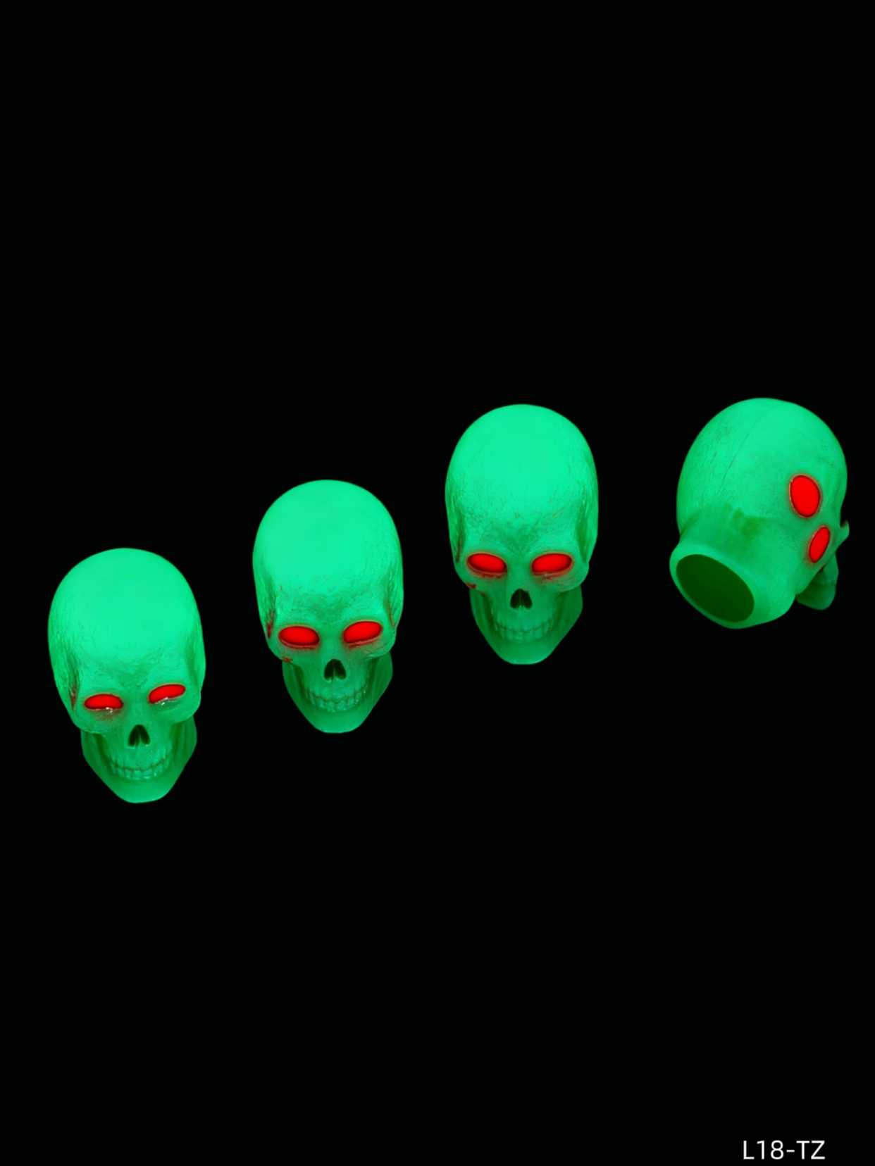 L18-TZ Mountain Bike Luminous Skull Valve Cap