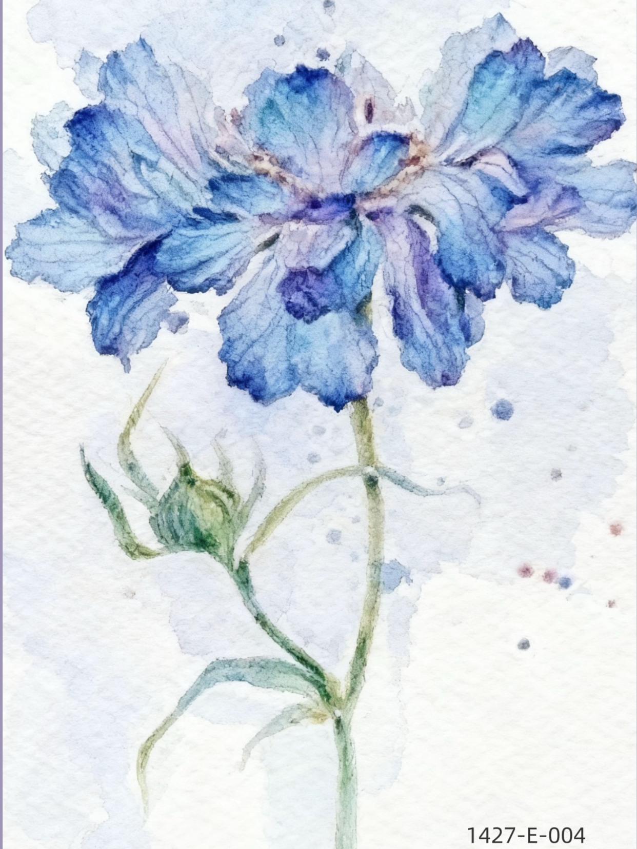1427-A-004 Watercolor Flower Series Drawing Book