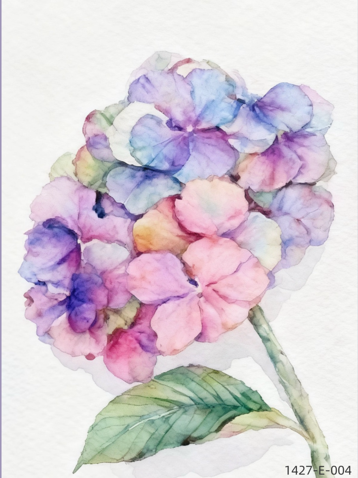 1427-A-004 Watercolor Flower Series Drawing Book