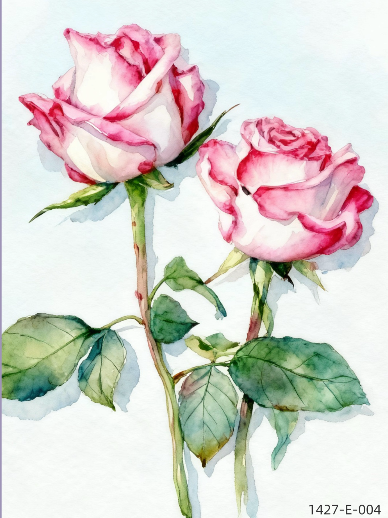 1427-A-004 Watercolor Flower Series Drawing Book